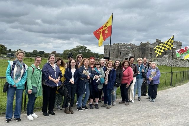 The Rose of the Tudors Group in 2024 at Carew Castle